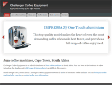 Tablet Screenshot of coffee-equipment.co.za